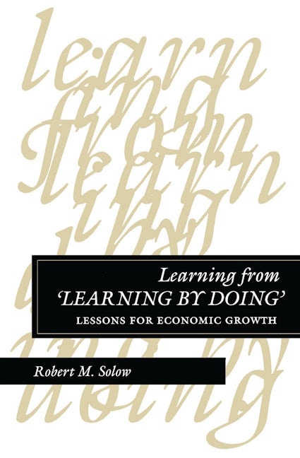 Book cover image for Learning from ‘Learning by Doing’ ISBN: 9780804728409